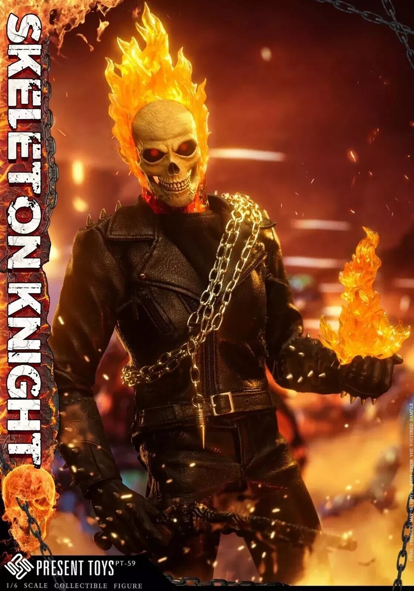 PRESENT TOYS PT-sp59ゴーストライダー ghost Rider IN STOCK New PRESENT TOYS PT-sp59 1/6 Ghost Rider Nicolas Cage 12