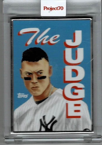 2021 TOPPS PROJECT 70 BY C. MARKET AARON JUDGE SILVER FRAME ARTISTS PROOF 25/51