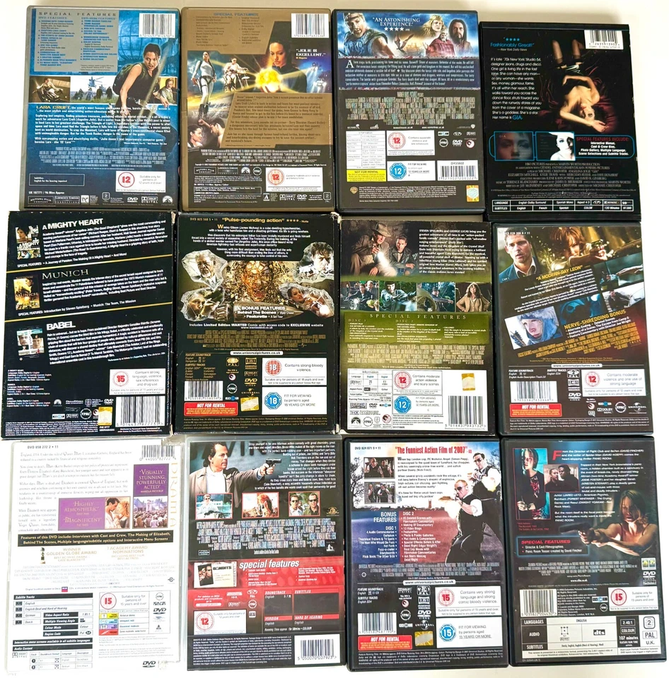 16 DVD Bundle Set Angelina Jolie Cate Blanchett Jodie Foster Film Movie Lot 5 - Image 2 of 4