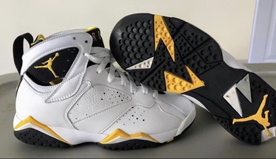 jordan 7 black and yellow
