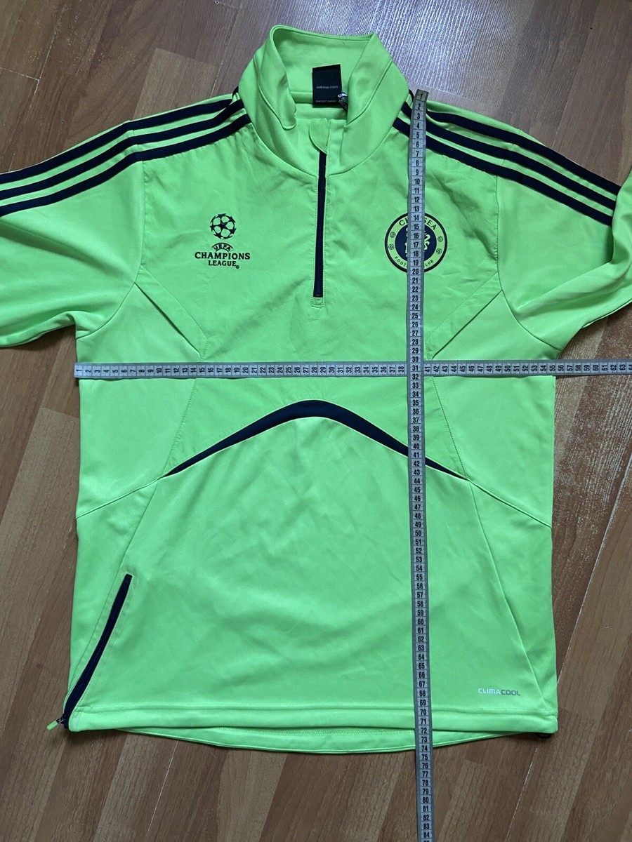 CHELSEA TRAINING CHAMPIONS LEAGUE 1/4 ZIP SWEATSHIRT ADIDAS GREEN