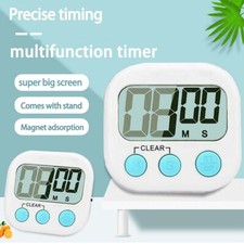 1-2 Pack  1 second to 99 minutes 59 seconds LCD Alarm Clock large screen dis !!!