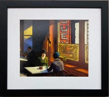 Edward Hopper "Chop Suey 1929"  Newly CUSTOM FRAMED Art Americana
