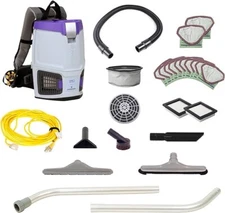 USED|ProTeam GoFit 3|Commercial Backpack Vacuum|Restaurant Tool Kit|3 qt|Corded