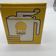 Donvier 1/2 Pint Ice Cream Maker Vtg 1980's Hand Crack Chill Fast No Electricity