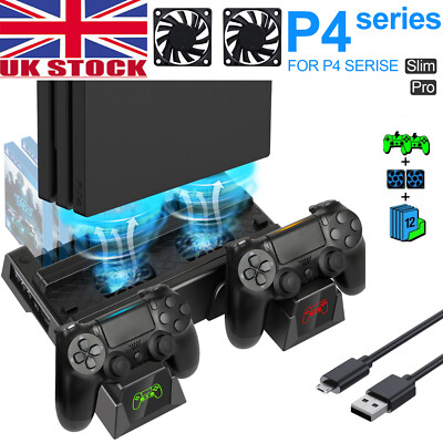 Ps4 Slim Vertical Stand With Cooling Fan PS4 Slim Vertical Stand