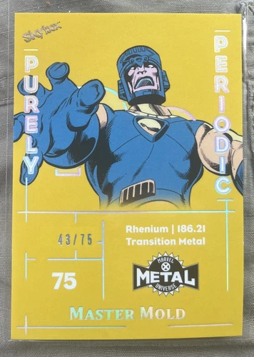 2020 Marvel X-Men Metal Universe Purely Periodic /75 Master Mold #PUP-53 Card