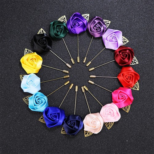 Fashion Crystal Rinestone Pearl Flower broches épingle Femme Girl