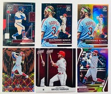 2022 Donruss Optic BRYCE HARPER Orange /125 Black /149 Unleashed /999 - 6 Card