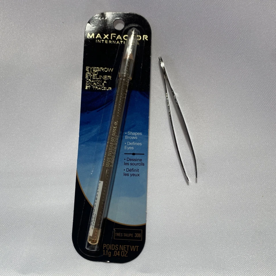 Delineador de cejas y ojos MAX FACTOR #302 marrón/negro con pinzas gratis Foto 2 de 4