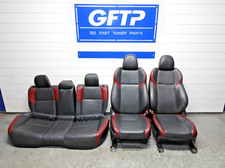 15-21 Subaru Wrx Sti Oem Seat Seats Set Front Rear Leather Complete Genuine 2015