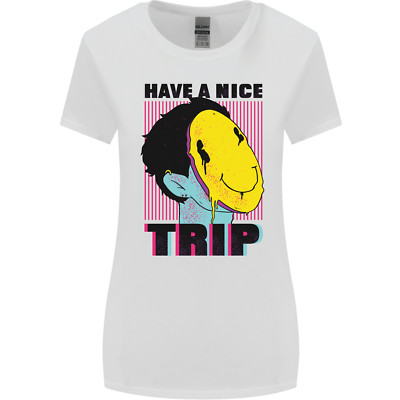 Acid Have a Nice Trip LSD Trippy Womens Wider Cut T-Shirt