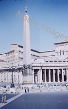 1950 Obelisk Egyptian St. Peter's Square Rome Italy Red-Border Kodachrome Slide