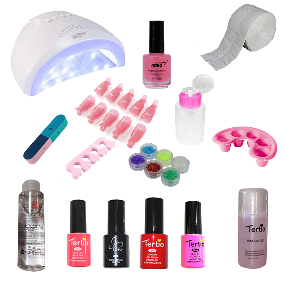 Kit Completo Unghie Gel: La Tua Spa Personale con Lampada 48W