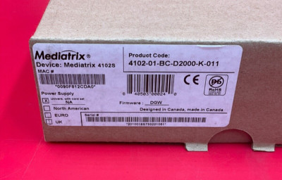 Mediatrix 4102S VoIP Adapter 410201BC-D2000-K-011   ️  ️  BRAND NEW!