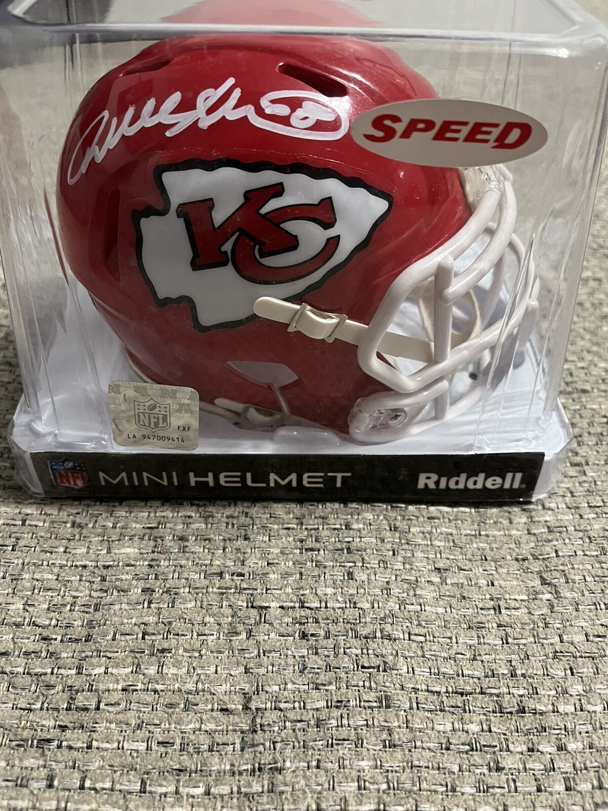 Will Shields Signed Autograph Kansas City Chiefs Speed Mini Helmet