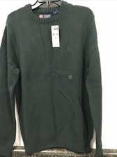 Chaps Mens Crew Neck Sweater Green Size M TW-582