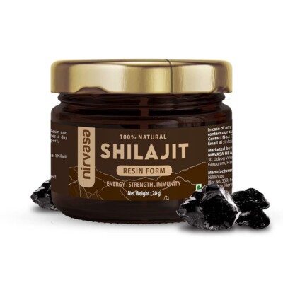 Résine Shilajit Himalayenne Pure - 20g, Acide Fulvique Naturel, Complément Puissant