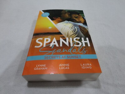 SPANISH SCANDALS - SECRETS AT SUNSET - MEDIUM SIZE PAPERBACK BOOK