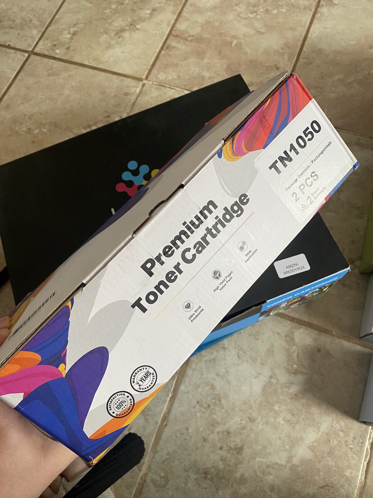 2 Black TN1050 Toner fits Brother HL-1110 HL-1112 DCP 1612W 1610W 1510 1512 (P)