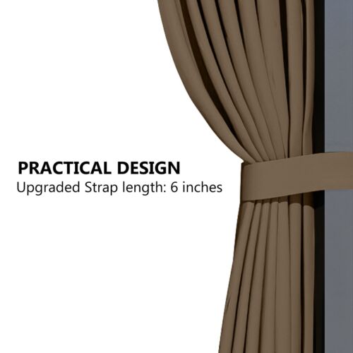 Aoodor 10'x10' Gazebo Universal Replacement Privacy Curtain Side Walls 4 Panels - Picture 7 of 13
