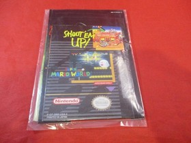 Super NES Controller Nintendo SNES Paddle Instruction Manual + Inserts & Bag! #