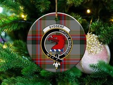 Sydserf Scottish Tartan Crest Ceramic Ornament