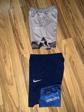 Nike Boys Sz M Medium Shorts Athletic Dri-fit Lot Pockets Drawstring 10/12