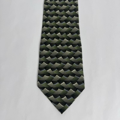 GD Grateful Dead Tie Green Geometric Necktie Horizon Eighth Set