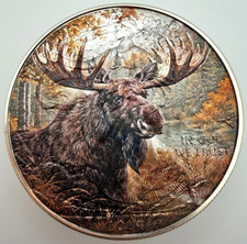 Majestic Moose - American Silver Eagle 1 oz .999 moneda de dólar de plata regalo