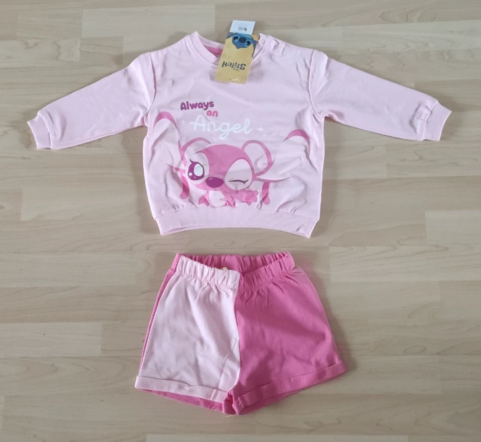 Disney Stitch Baby Sweatshirt 98 + Hose Neu