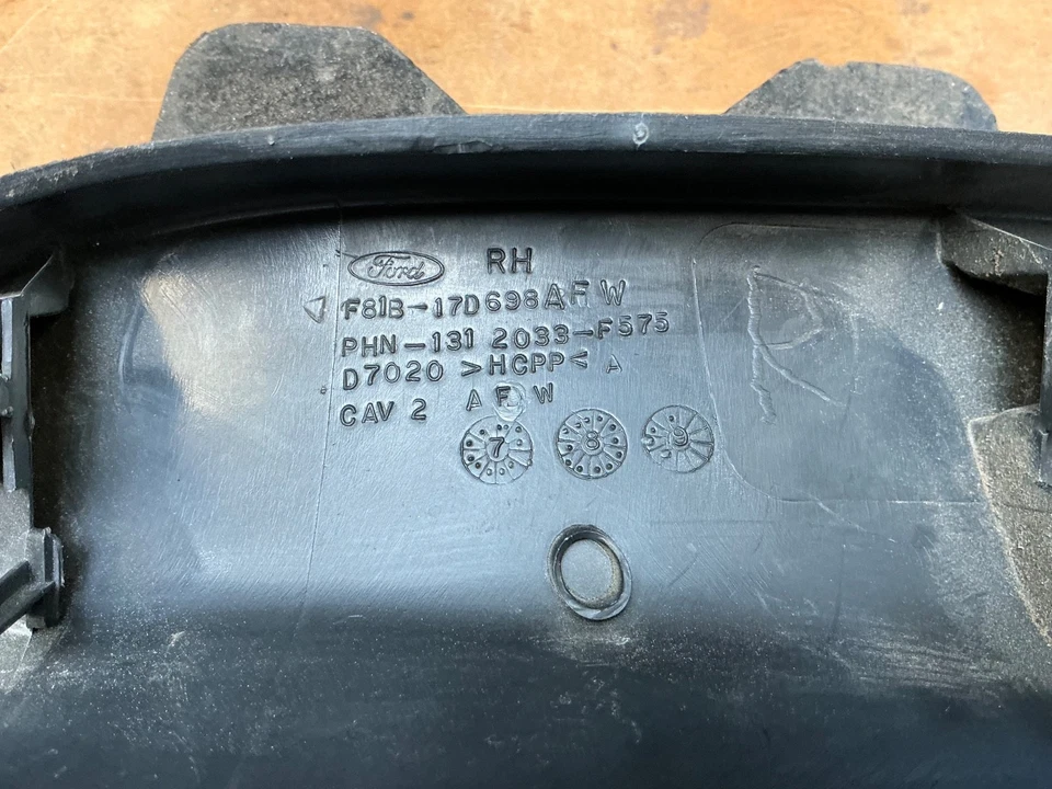 Ford OEM F-250 F-350 Excursión Pasajero Puerta Derecha Espejo Cubierta Panel de Vela Foto 4 de 4