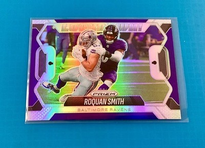 2025 Panini Prizm Football ROQUAN SMITH Ravens LOCKDOWN SILVER PRIZM INSERT
