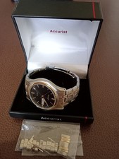 Accurist Mens Silver And Gold Watch