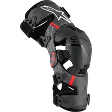 Alpinestars Supertech RK-10 Plasma Knee Braces - Black/Red - Large 6501425-13-L