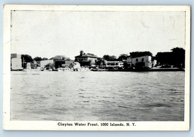 #ad #ad 1910 1000 Islands New York Vintage Postcard Clayton Water Front Overlooking View $19.47