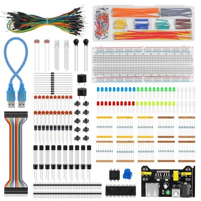 Electronics Basic Starter Kit for Arduino, 830 tie-Points Breadboard with... 