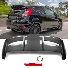 For 2008-19 Ford Hatchback Fiesta Carbon Fiber Rear Trunk Spoiler Wing Led Style