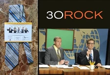 (SALE) 30 ROCK: Jack/Alec Baldwin production worn tie w/Studio COA