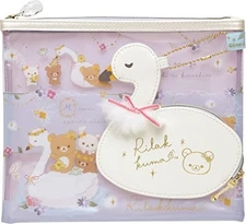 San-X Rilakkuma &quotSwan and the Golden Flower&quot Pouch Set CA33601 NEW