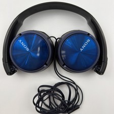 Sony MDR-ZX310AP High-Quality Balanced Sound Stereo Headphone w/Mic Blue.