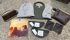 Emirates Airlines First Class Amenity Lot Pajamas, Slippers, Menu + Accessories