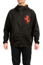 Scuderia Ferrari Men's Black Hooded Logo Softshell Jacket US 2XL IT 56