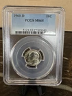 1960-D 10C Roosevelt Silver Dime PCGS MS65