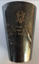 Altes Pokalglas &bdquo;2 Preis1924 ,134 Fahrten 1199km SeeClub Uri&ldquo; Versilbern.