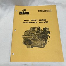 Mack Diesel Engine Performance Analysis Manual