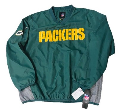 NWT NFL Green Bay Packers lined pullover with side zip (size XL)