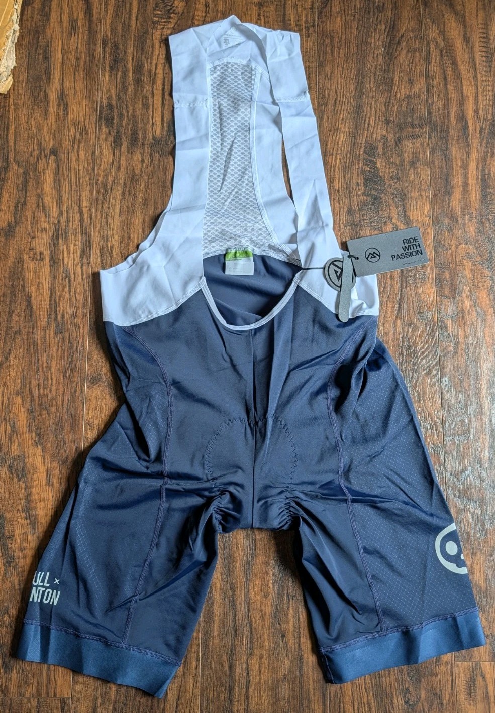 Skull x Monton Cycling Bib Shorts Mens Urban+, Padded, Navy 