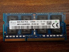 USED SK Hynix HMT41GS6BFR8A-PB 8 GB 1x8GB PC3L-12800S Laptop Memory RAM 2Rx8
