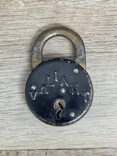 Vintage Antique Valiant Padlock Lock No Key